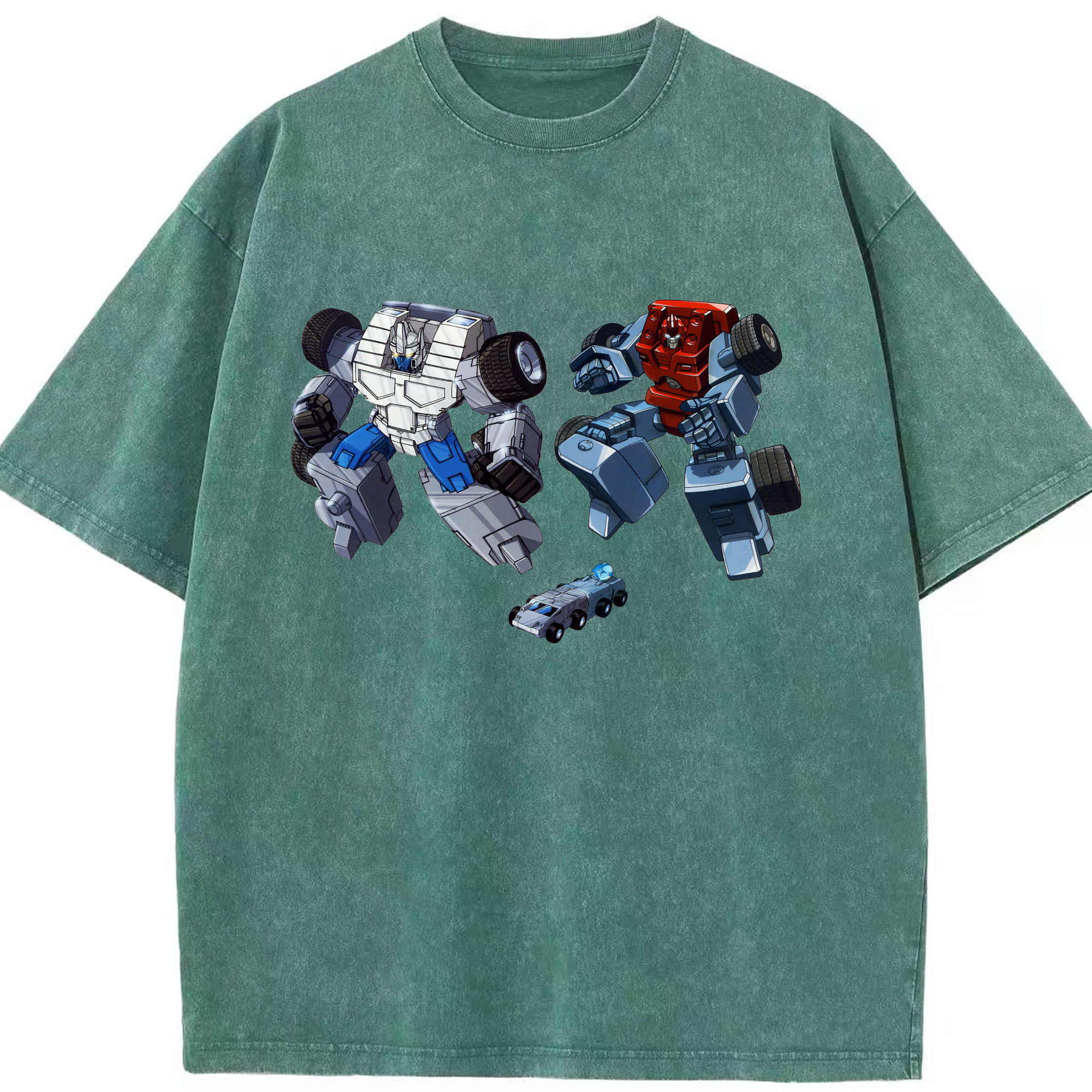 （画像用）  綿100% ヴィンテージ風 半袖Tシャツ（フロントプリント）